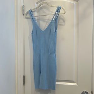 NWOT Camila Coelho Blue Knit Mini Dress